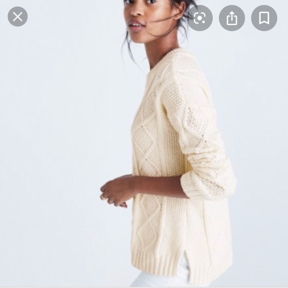 Madewell Cable knit sweater